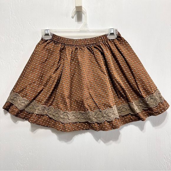 MUSTARD PIE • Girls 4  • Ruffle Victorian Boho Top • Brown Ruffle Swing Skirt - Picture 7 of 12
